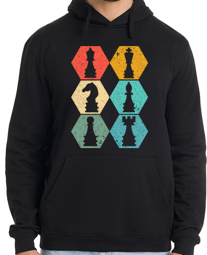 Image of vintage retro chess pieces