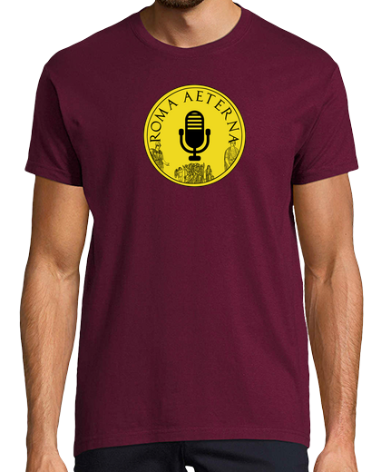 Image of t- man t-shirt big logo roma aeterna