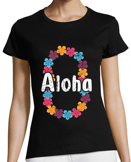 Image of aloha hawaii surfing retro sunset