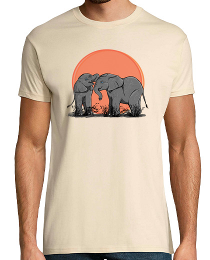 Image of elephants family