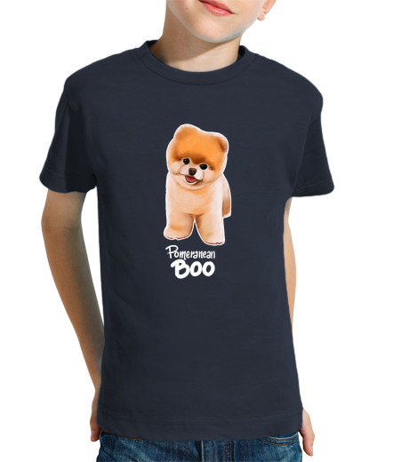 Tee Shirt Pour Enfant Manche Courte boo poméranien