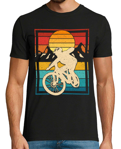 Image of mountain bike art vintage mtb biking