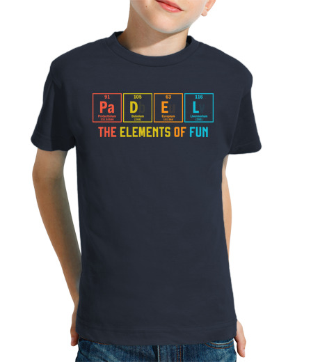 T-shirt bambino manica corta Padel The Elements of Fun