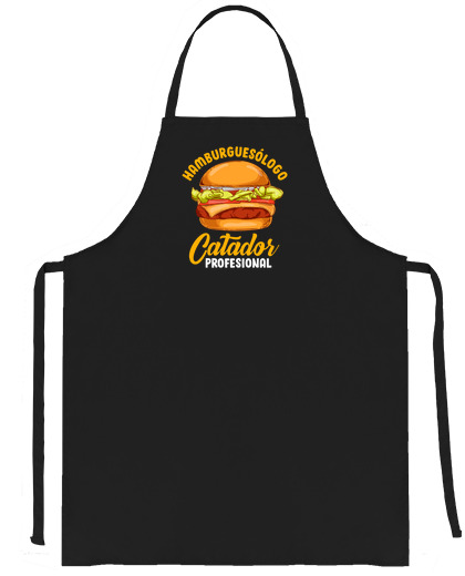 Image of professional taster hamburgers lover fast food humor fast food