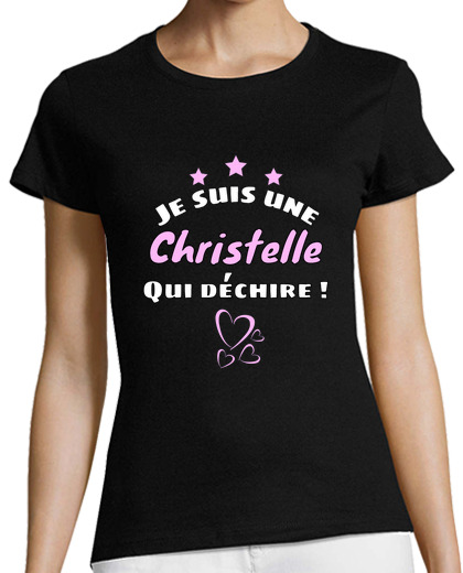 Image of christelle who tears humor t-shirt