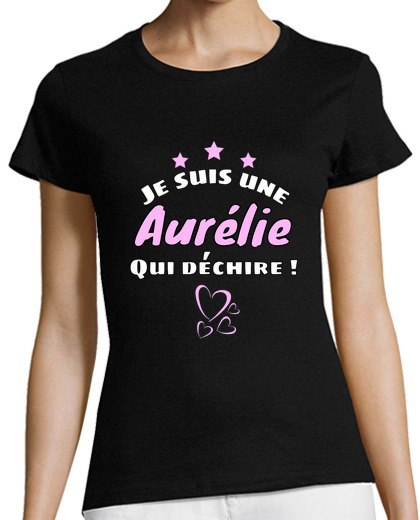 Image of aurelie who tears t-shirt humor