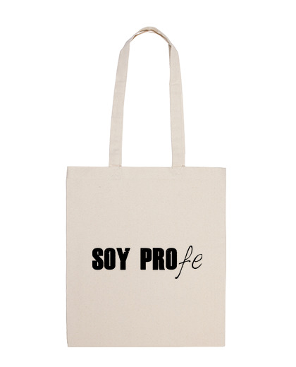 Bolsa De Tela Soy Profe. Negro laTostadora