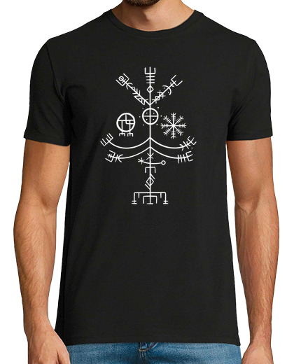 Image of norse viking symbol white on black