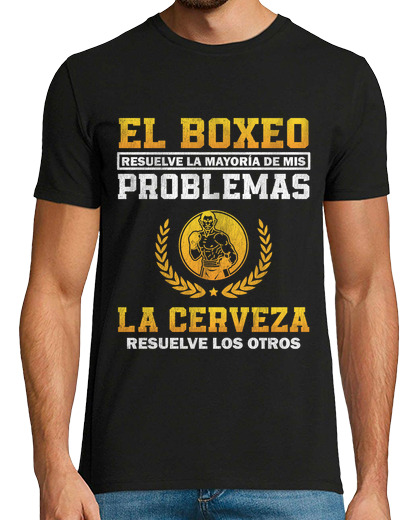 Image of boxing solves my problems beer