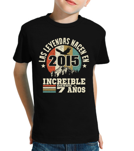 T-shirt bambino manica corta 2015 incredibile da 7 anni