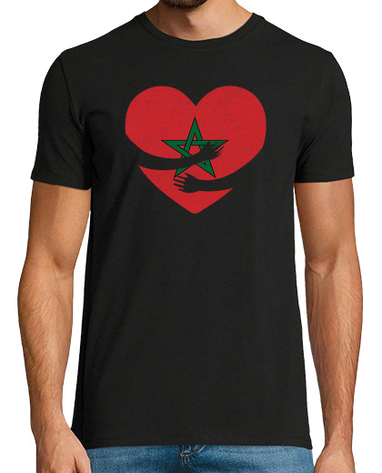 Image of morocco flag pride heart proud moroccan hug vintageflag pride heart proud moroccan