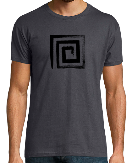 Image of square spiral - color black