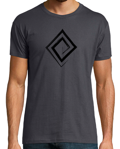 Image of spiral diamond - black colored