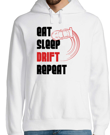 Sweat-shirt À Capuche Pour Homme Eat sleep drift repeat