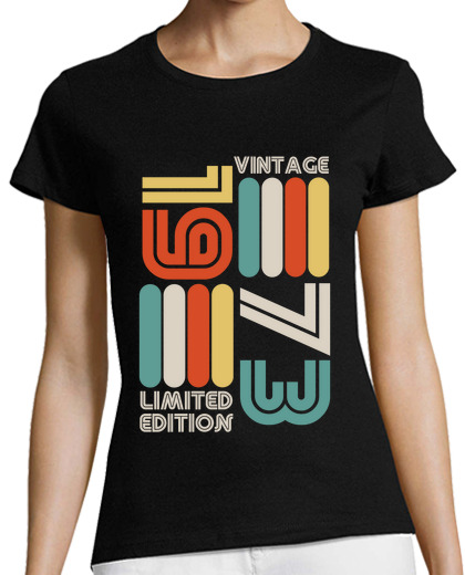 Image of vintage style retro 1973 limited