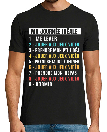 Image of gamer my ideal day geek humor