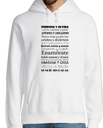 Sweat-shirt À Capuche Pour Homme je suis heureux