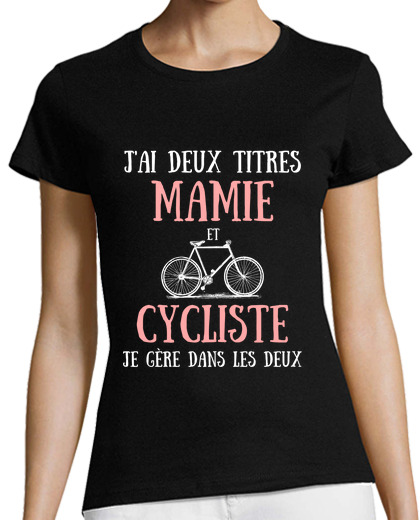 Image of granny cyclist humor bike woman