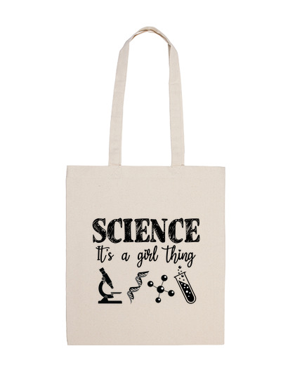 Bolsa De Tela la ciencia es cosa de chicas laTostadora