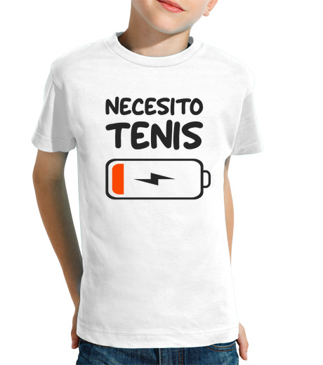 T-shirt bambino manica corta Necesito Tenis Batería Baja Tenista