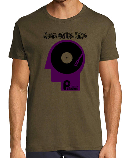 Image of music on the mind pv man t-shirt