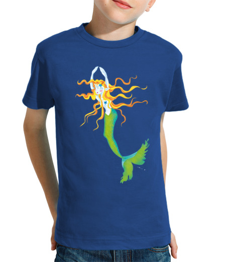 T-shirt bambino manica corta sirena