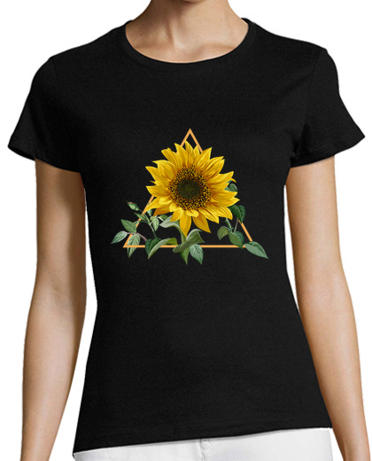 Image of sunflower triangle trellis floral art