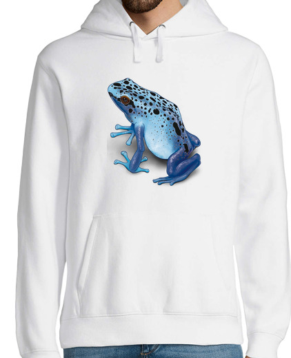 Sweat-shirt À Capuche Pour Homme blue frog