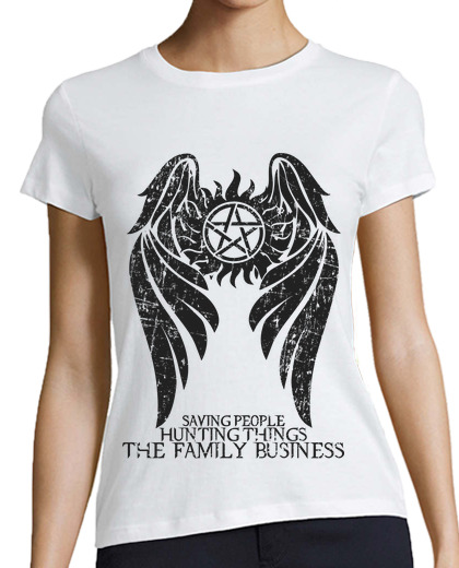 Image of supernatural - dark ver. - woman 2 colors t-shirt