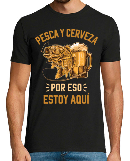 Image of pesca y cerveza pescador deportivo