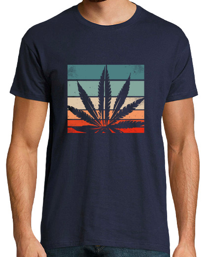 Image of retro cannabis t-shirt