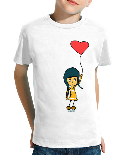 Tee Shirt Pour Enfant Manche Courte cœur