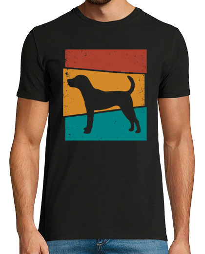 Camiseta retro perro jack russell terrier