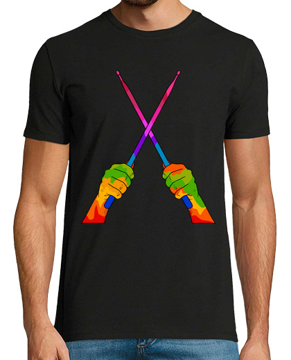 Image of drummer creative color drummer rock and roll musician drummer