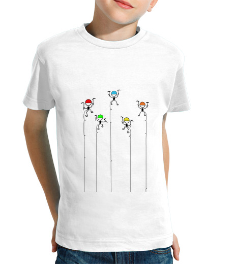 Tee Shirt Pour Enfant Manche Courte alpinistascolores camisetaniño