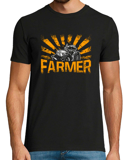 Image of Farmer Tractor Farm Farming Lover