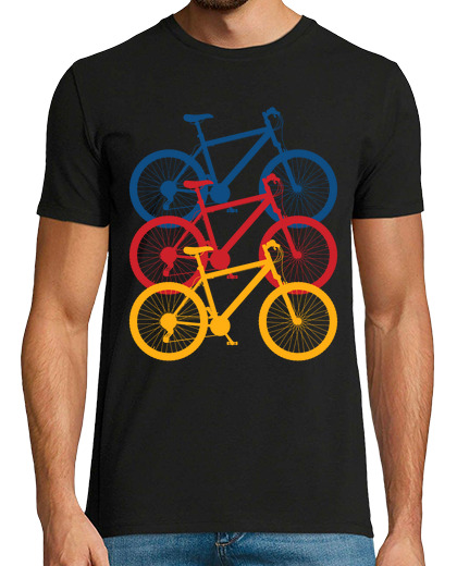 Image of cyclist funny vintage bicycle cyclist
