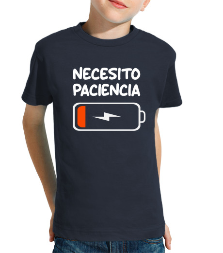 T-shirt bambino manica corta Necesito Paciencia Bateria Baia