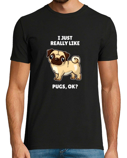 Image of funny pug dog lover gift i just really like pugs
