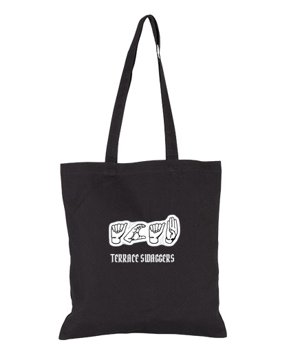 Image of fabric bag finishing signs