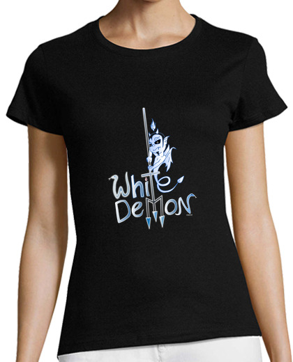 Image of white demon girl