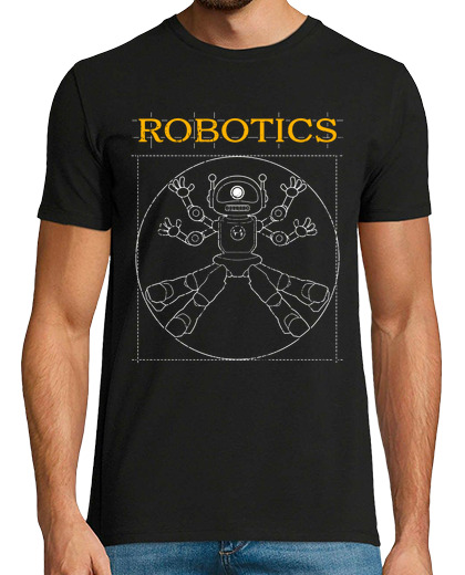Image of robotics robotics robot artificial intelligence ai technology vitruvian man geek
