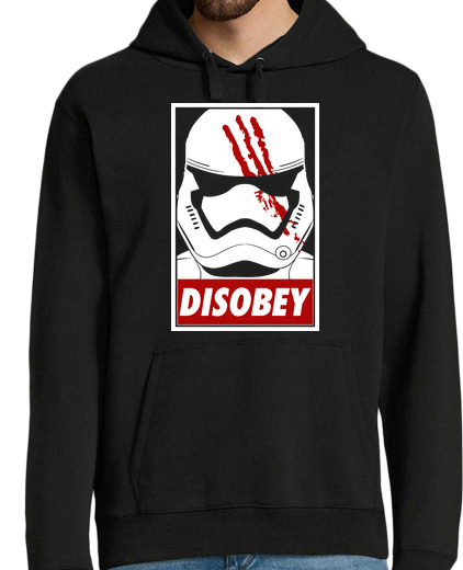 Sweat-shirt À Capuche Pour Homme Disobey (noir)