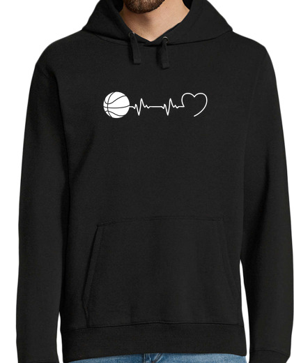 Sweat-shirt À Capuche Pour Homme battement basket humour basketball