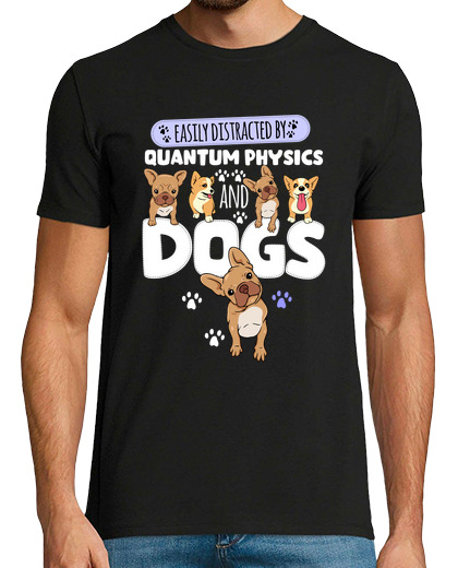 Image of quantum physics and dogs