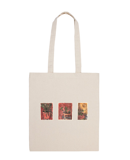 Image of watercolor satchel plants