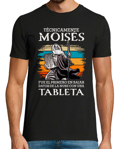 Image of moses first upload data cloud tablet humor bible jesus christian geek