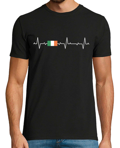 Image of ireland irish heartbeat irish flag