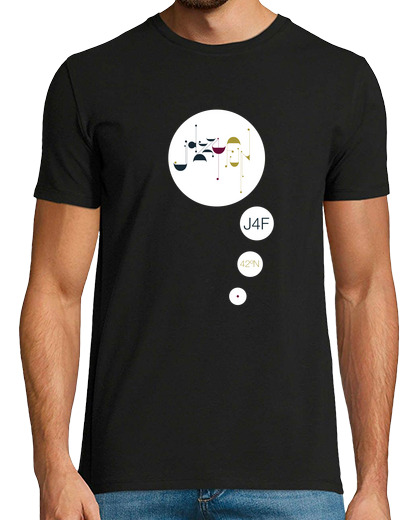 Image of shirt manga short black man - j4f circles