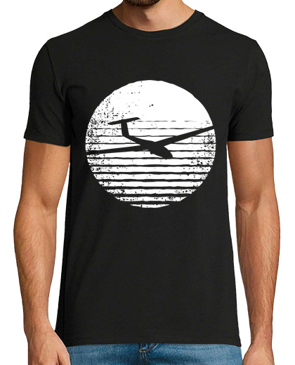 Image of gliding glider glider pilot full moon